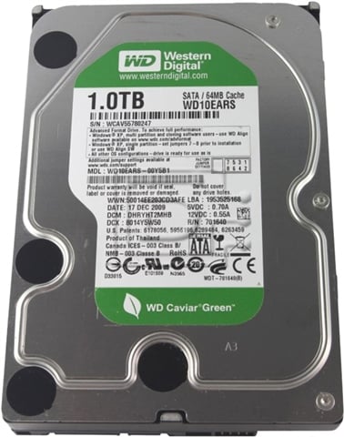Hdd 500go Western Digital Caviar Blue 320GB 3.5" 320 Go Série ATA II Disque Dur Interne 3.5