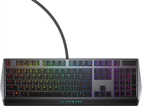 Alienware AW310K White LED Wired Gaming Keyboard (Cherry MX Red)-Black ...