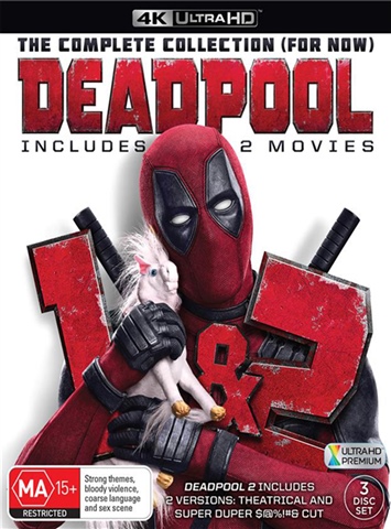 Deadpool: The Complete Collection (MA 15+) 4K UHD (3 Disc) - CeX (AU ...