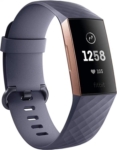 Fitbit Charge 3 Advanced Health + Fitness Tracker Grey/Rose Gold, A ...