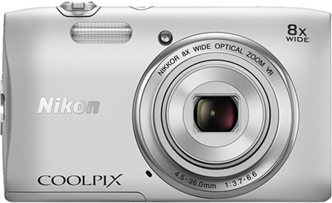 Nikon Coolpix S3600 – Appareil Photo Numérique Compact 20 Mpx, Zoom 8x, Noir, + étui Et SD 8 Go (occasion)