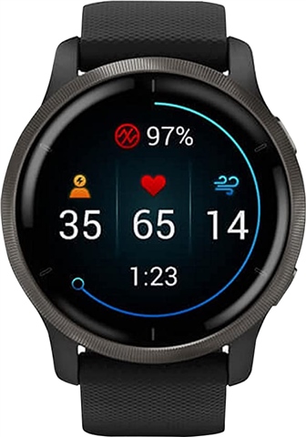 Montre Connectée Garmin Venu 2 GPS – Noir, Pour Homme, Occasion En Très Bon état