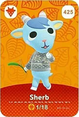 Crossing Villagers Animal Crossing Amiibo Cards Sherb Free