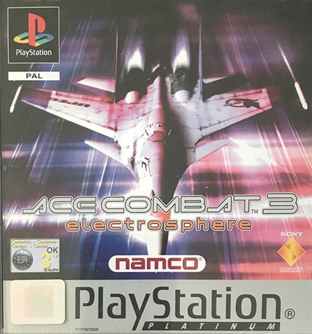 Ace Combat 3 Electrosphere Sur Sony PS1 – PAL FR Complet Avec Notice – Bon état