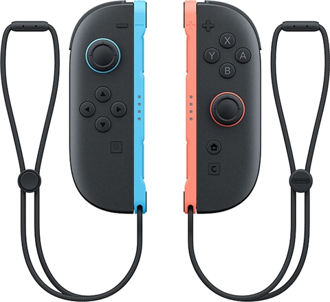 Nintendo Switch Joy-Con (Pair) Black, Red Blue, Straps, A