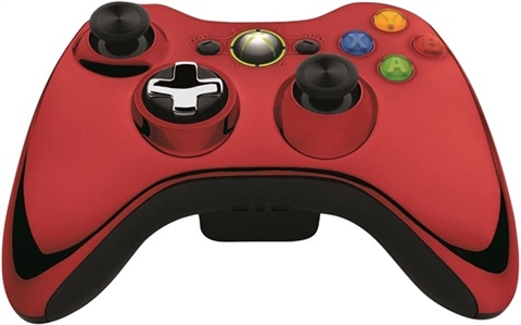 Xbox 360 Official Chrome Red Wireless Controller, C - CeX (AU): - Buy ...